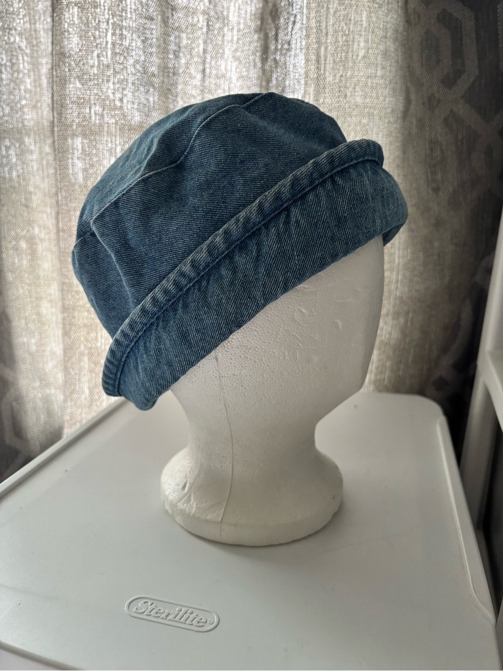 Y2K Streetwear Minimalist Denim Bucket Hat – Light Wash – - Picture 9 of 10